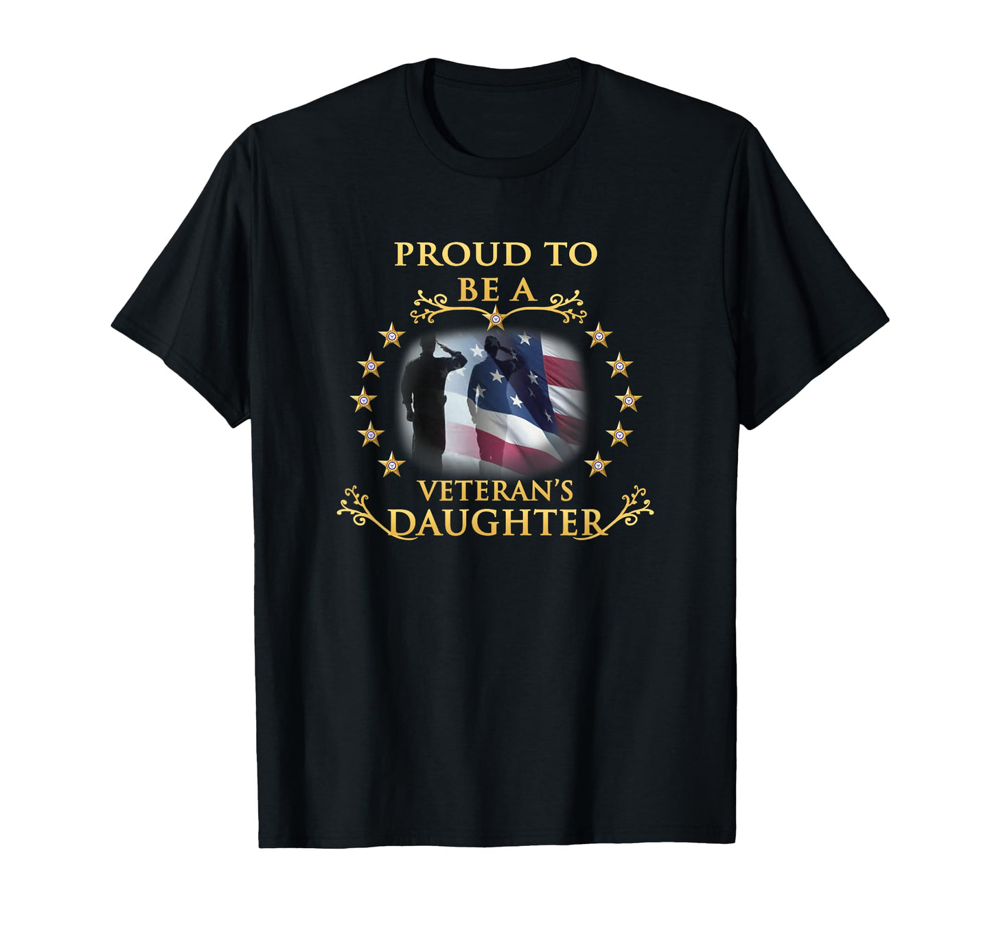 Proud Veteran Daughter Thank you veterans T-Shirt