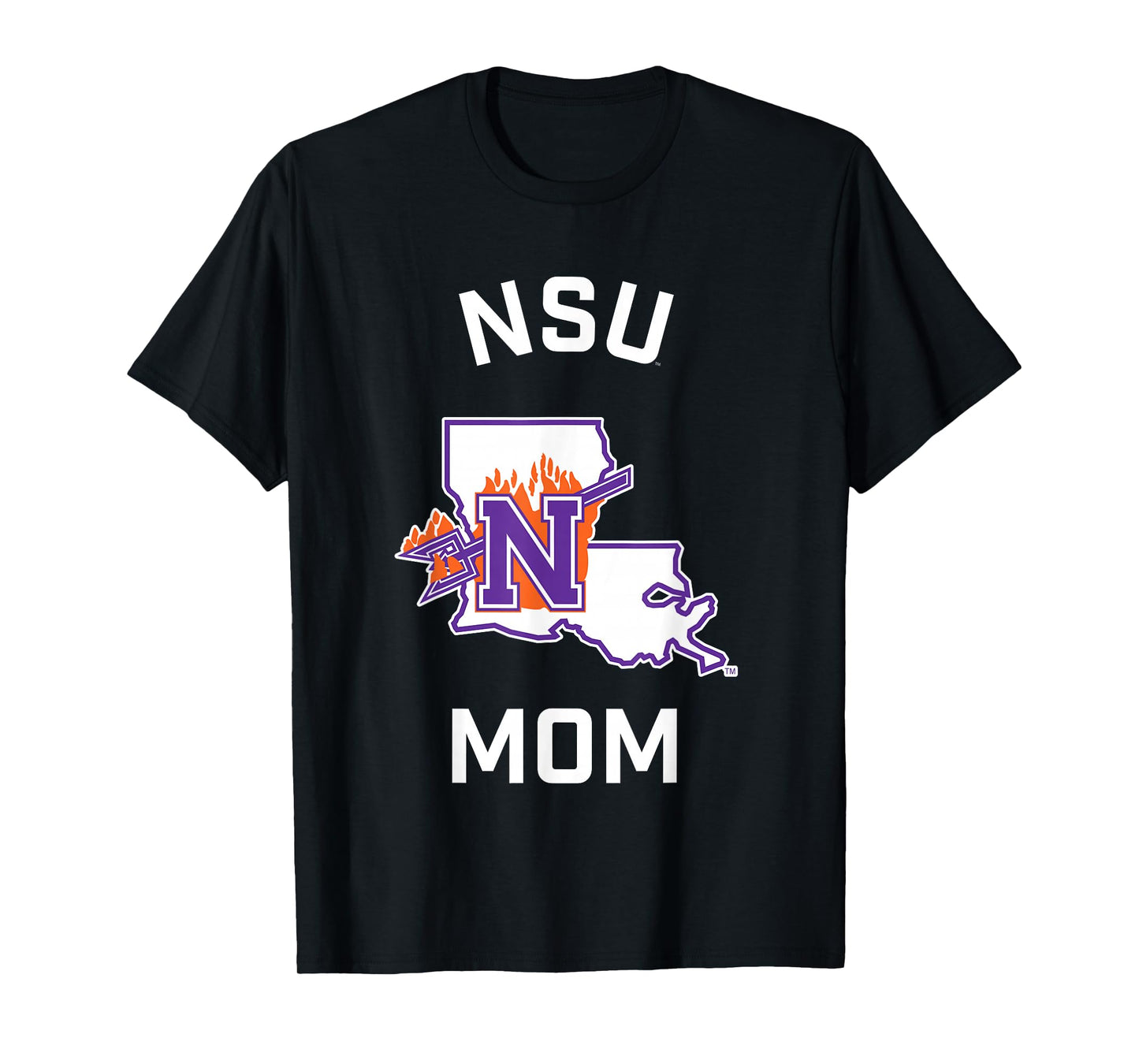 Northwestern State University NSU Demons Arched Mom T-Shirt