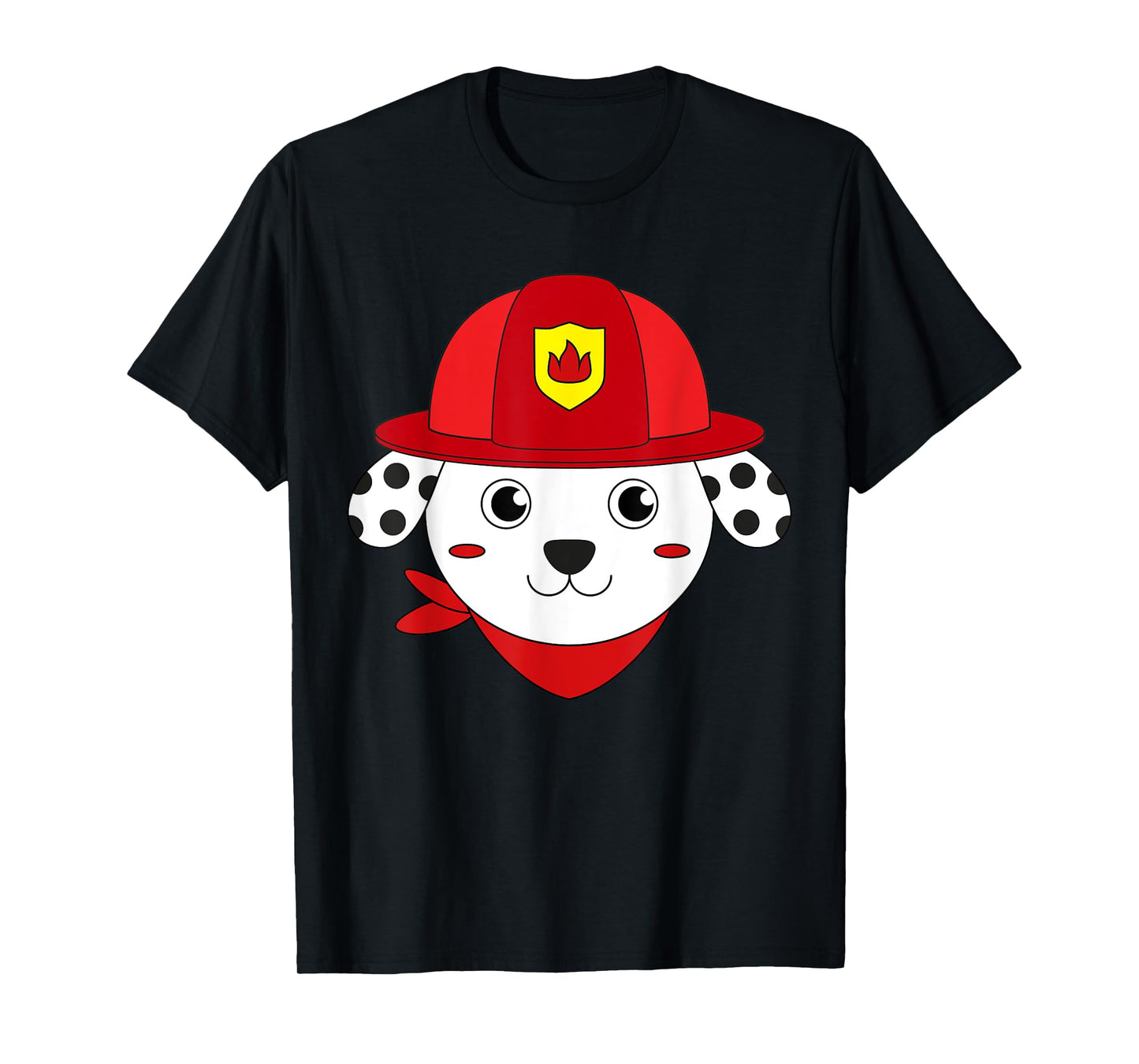 Firefighter Dog Dalmatian Fire Safety Week Fireman Hero T-Shirt