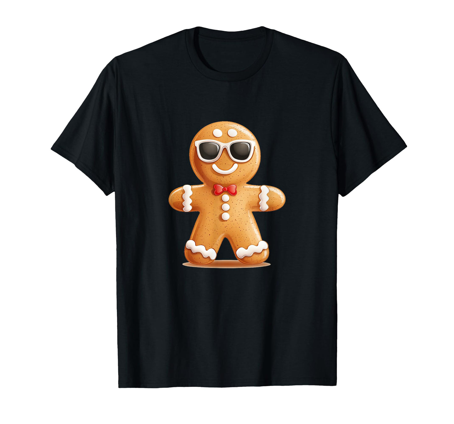 A Clever Gingerbread Man with a Cool Style for Boys & Girls T-Shirt