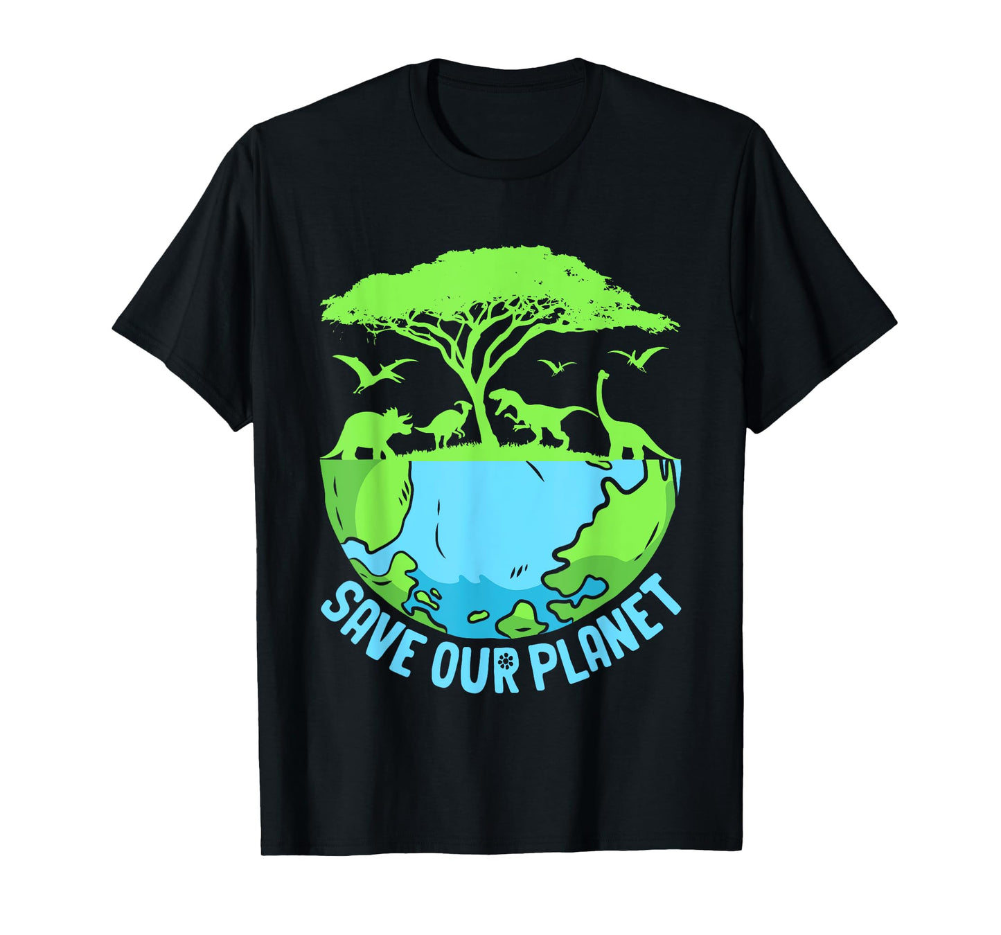 Green Save Our Planet Environmental Earth Day Boys Kids T-Shirt