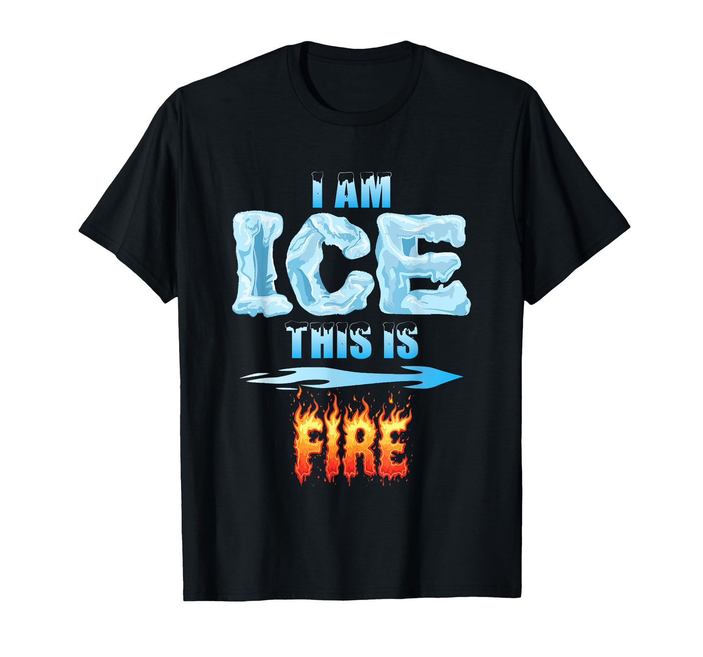 Funny Ice and Fire Costume Halloween Family Matching Women T-Shirt