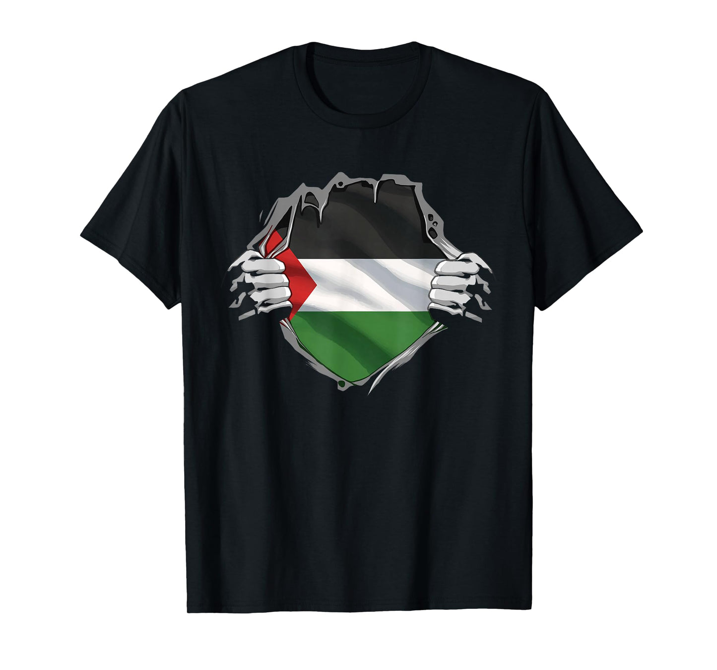 Palestine Shirt Palestinian Flag Arabic Roots Heritage DNA T-Shirt