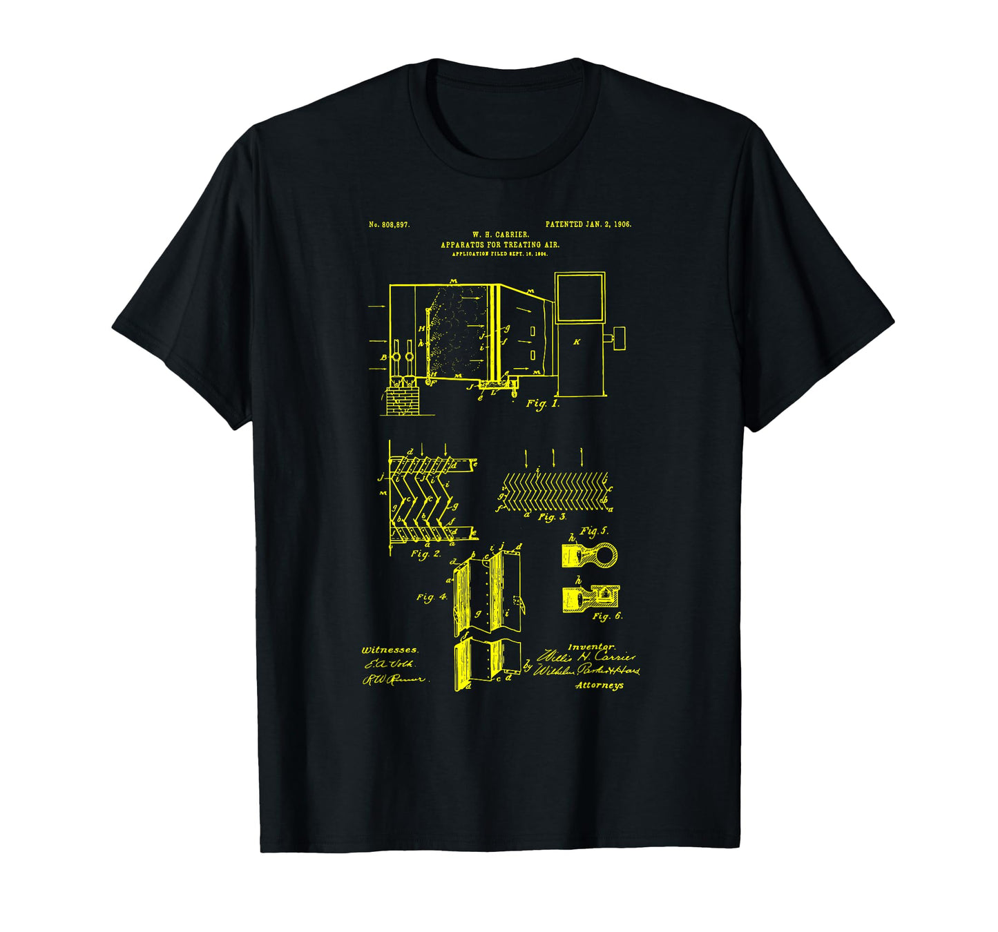 HVAC Technician Funny first Air Condition Patent T-Shirt