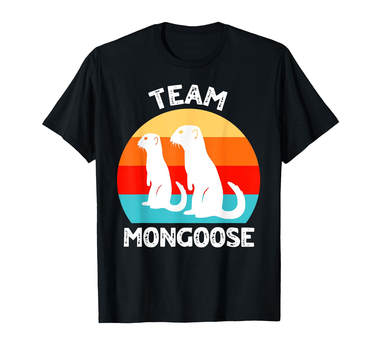 Funny Mongooses T-Shirt, Small, Black