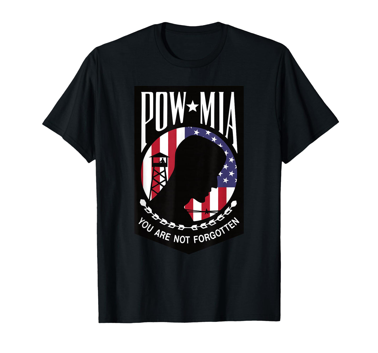 Pow Mia USA Flag You are not Forgotten T-Shirt