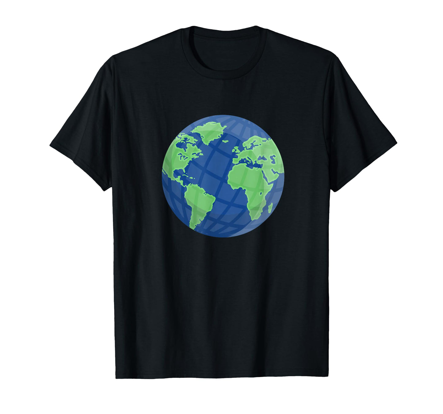 Globe World Map Earth Blue Green Design - World Geography T-Shirt