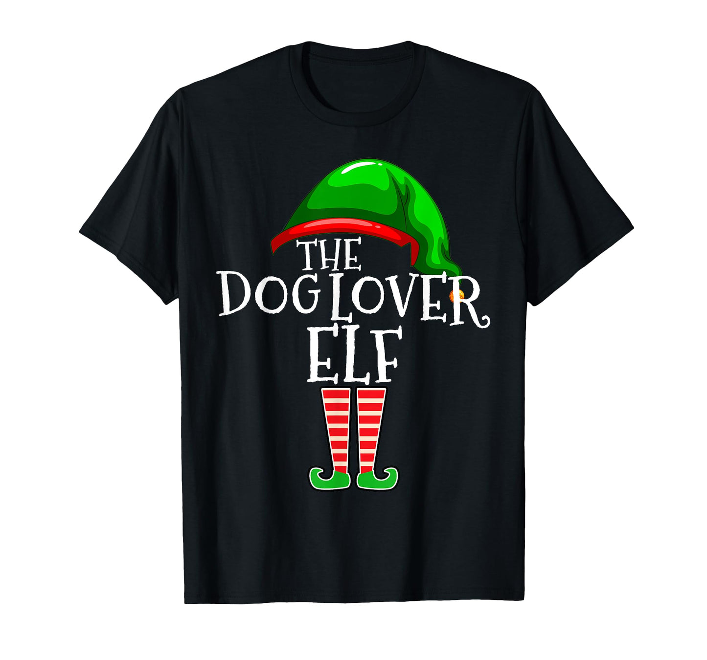 Dog Lover Elf Group Matching Family Christmas Mom Dad T-Shirt