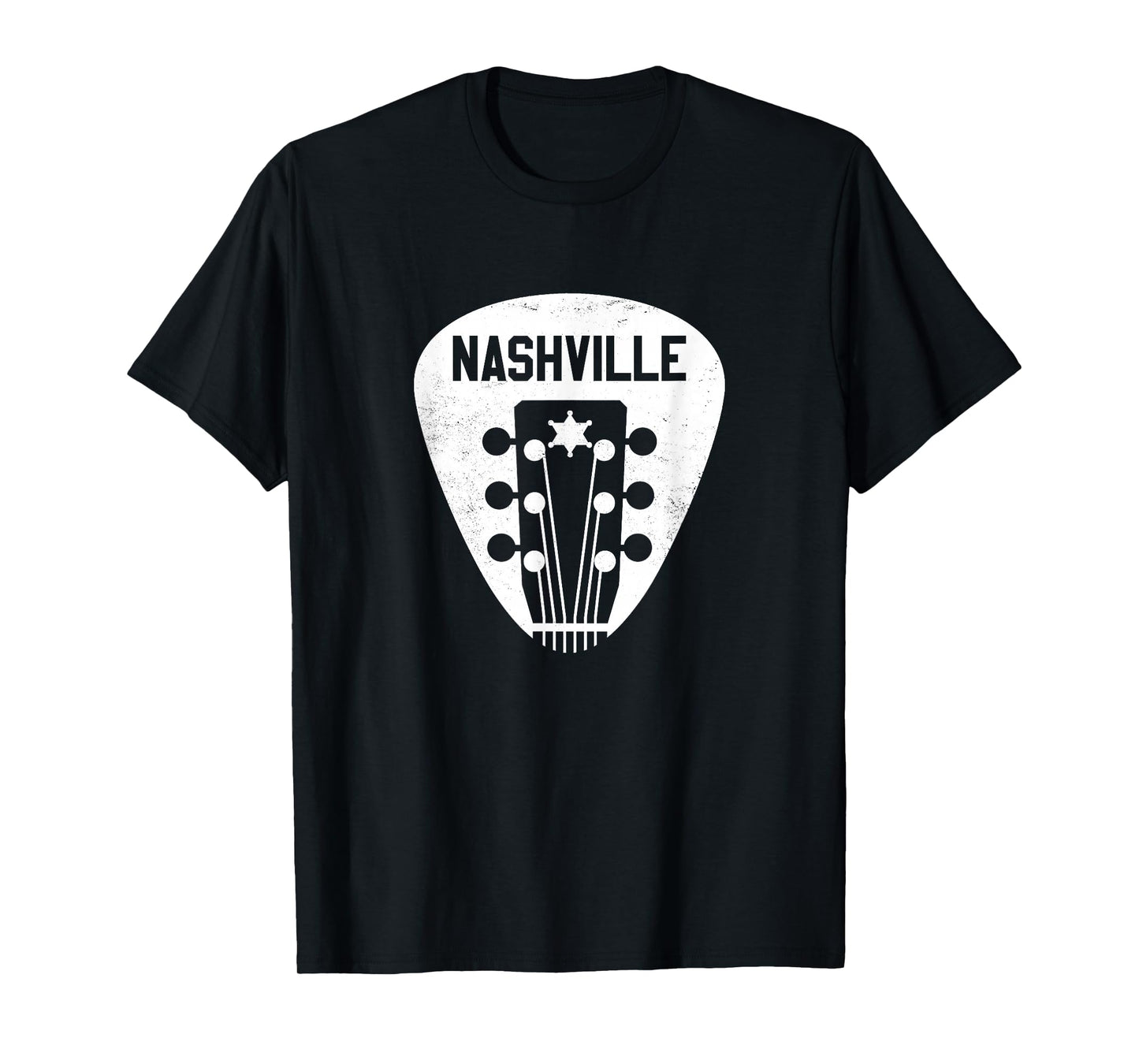 Nashville Guitar Pick T-Shirt Country Music City Guitarist T-Shirt