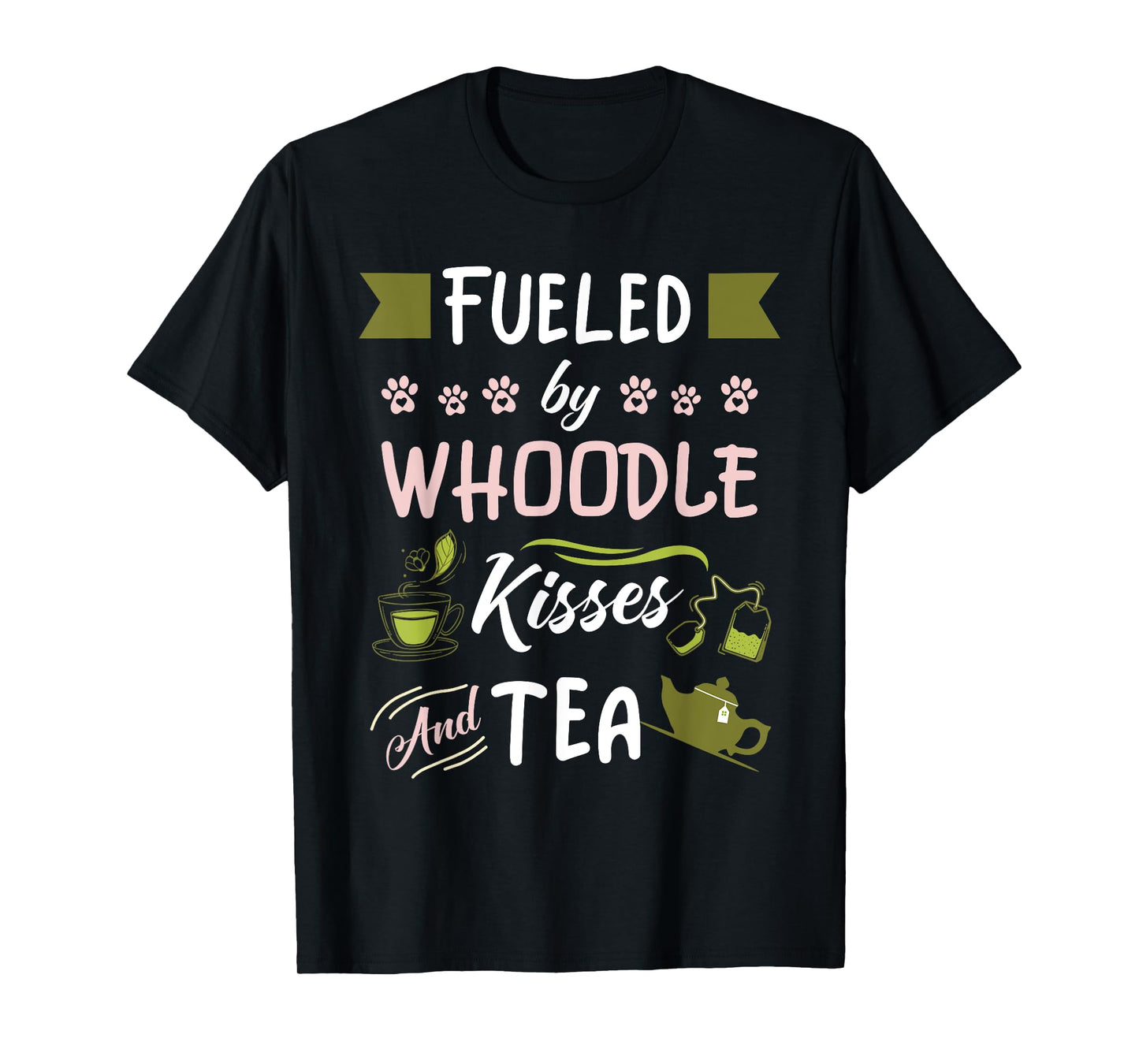 Whoodle Mom Tea Lover Dog Pet Owner T-Shirt for Men Women Kids