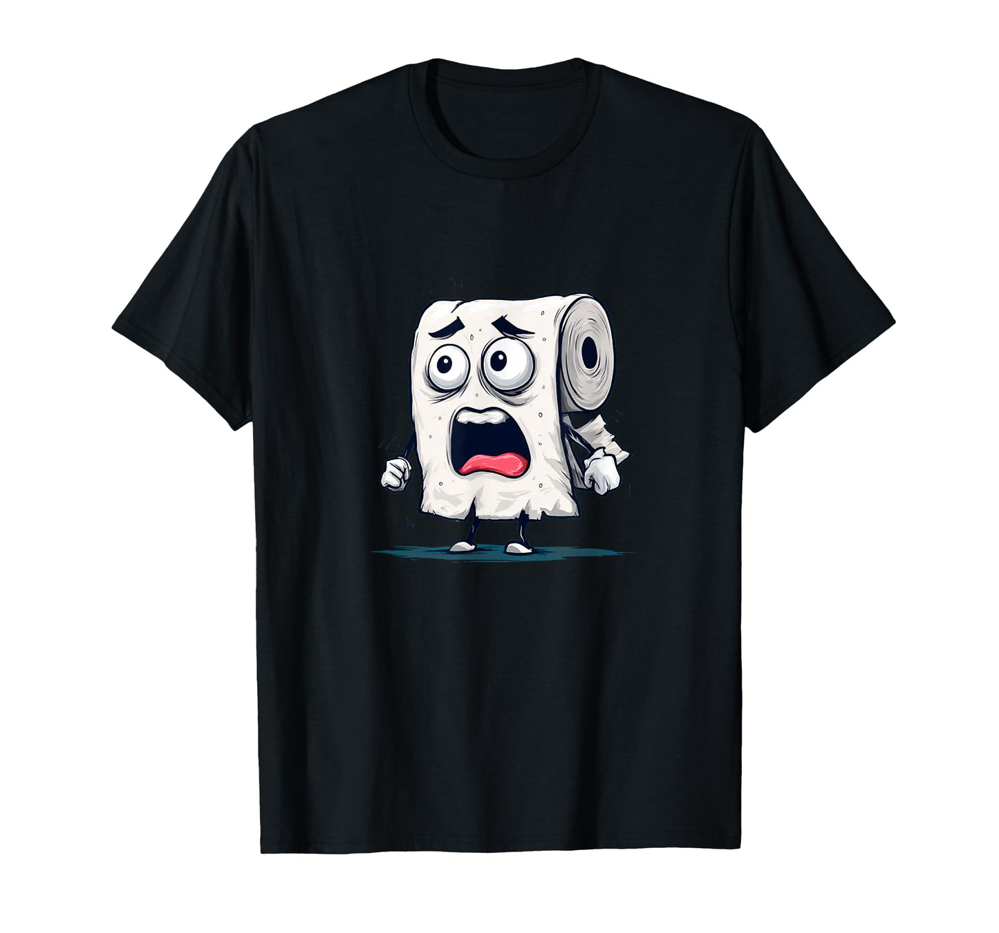 Funny Fearful Toilet Paper for Bathroom Tissue T-Shirt