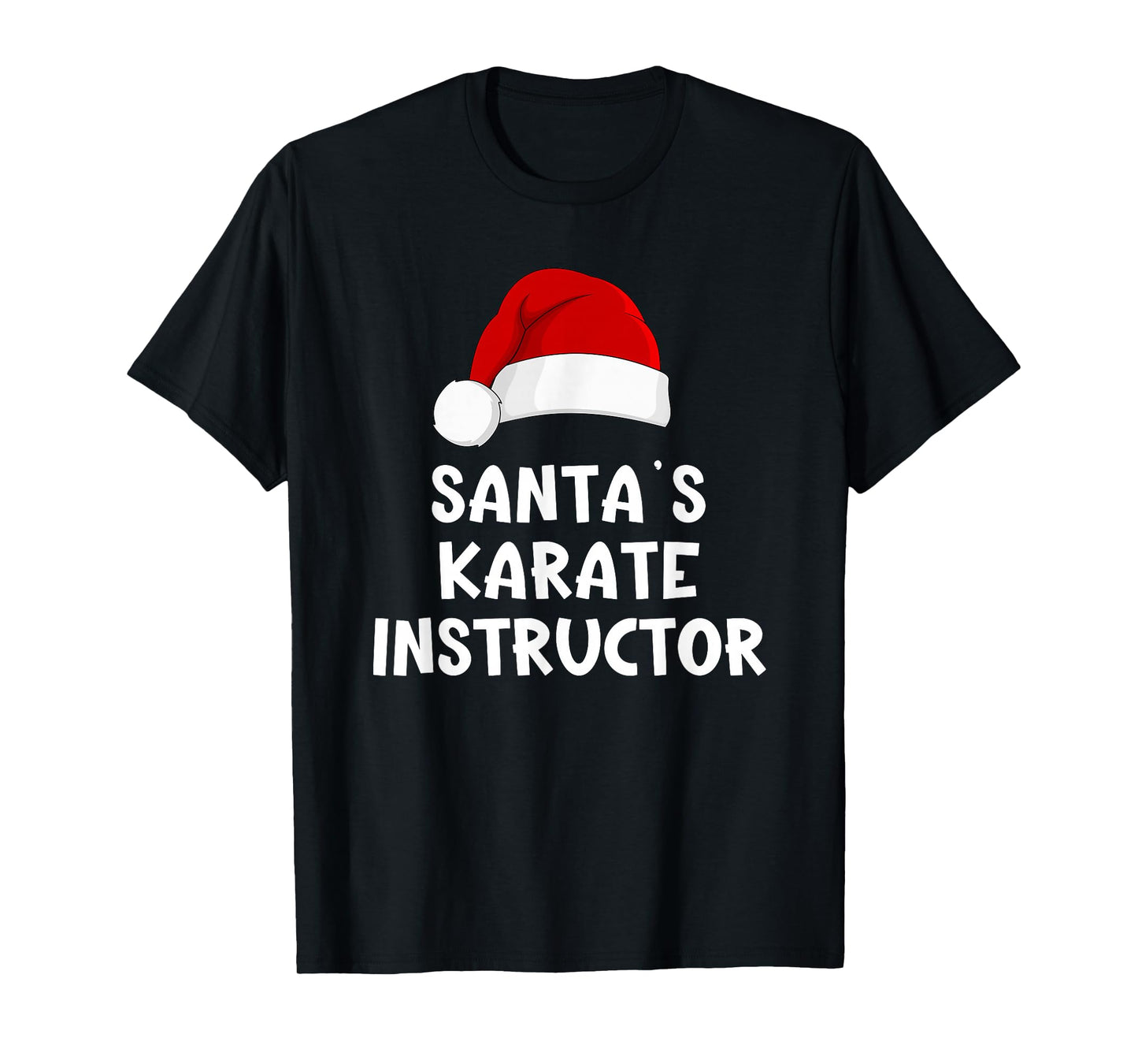 Christmas Santa's Favorite Karate Instructor Funny Pajama T-Shirt