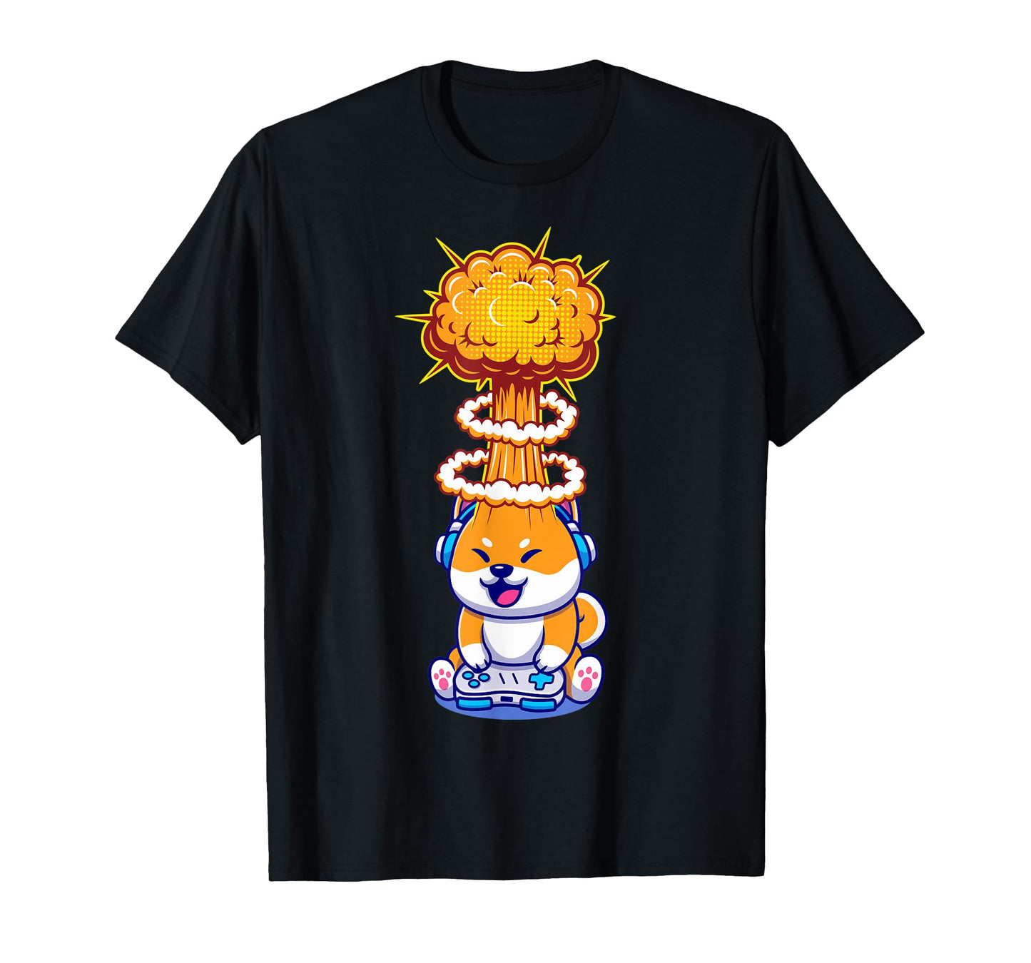 Gaming Animals Gambling Video Games Gaming Dog Shiba Inu T-Shirt