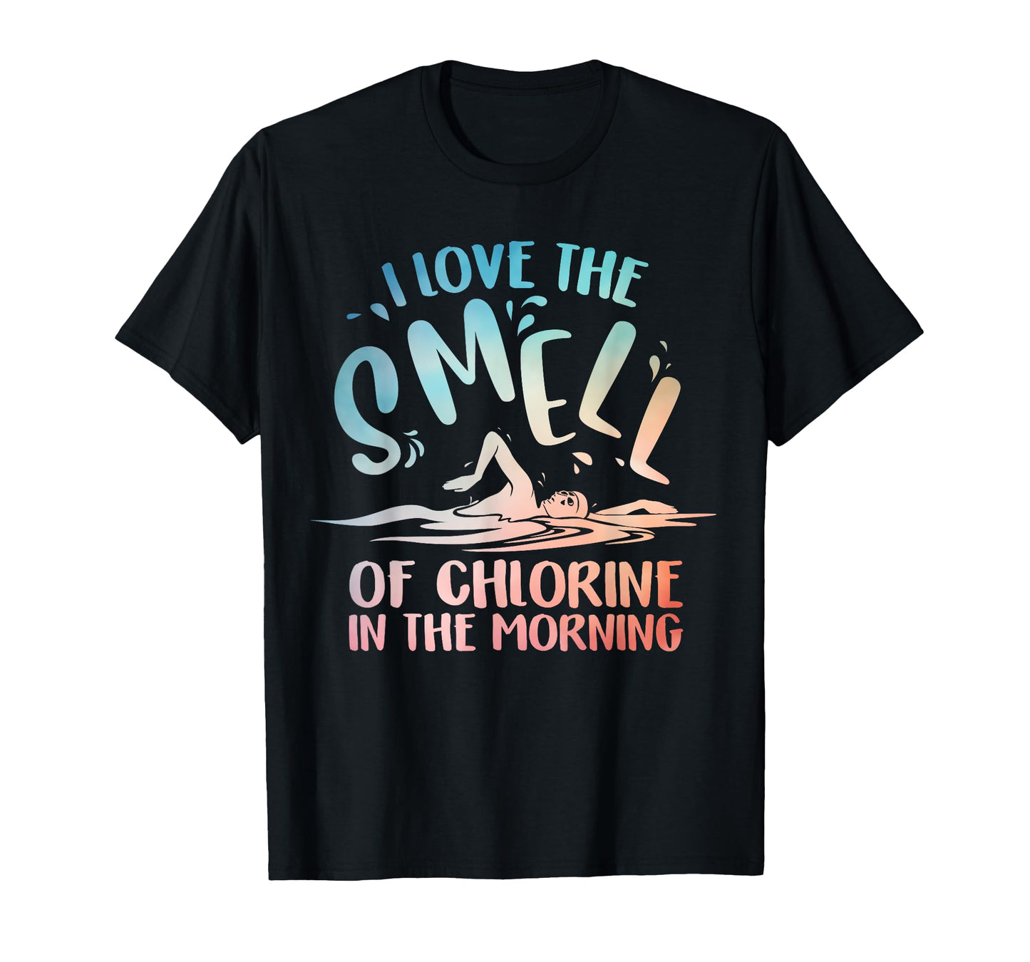 Funny Swimmer Art For Men Women Swim Team Coach Swimming T-Shirt
