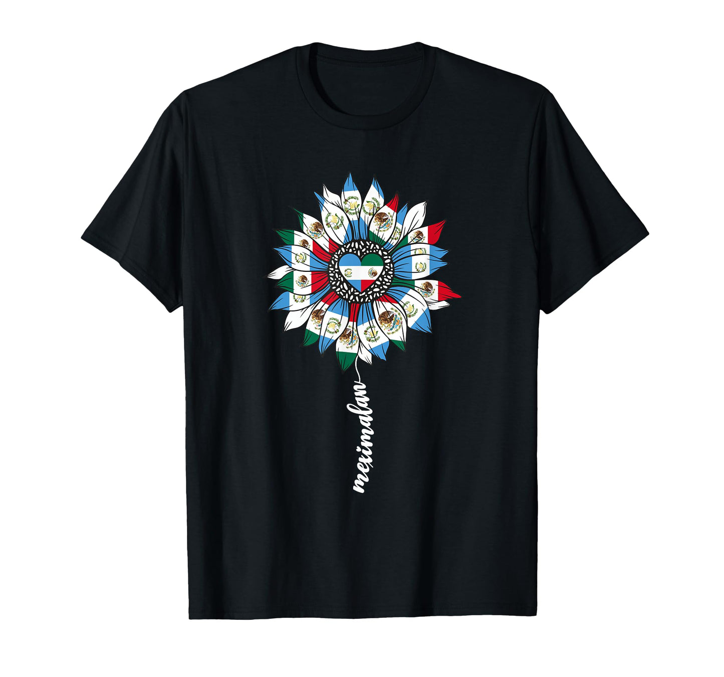 Half Mexican And Guatemalan Mexico Guatemala Flag Girl Women T-Shirt