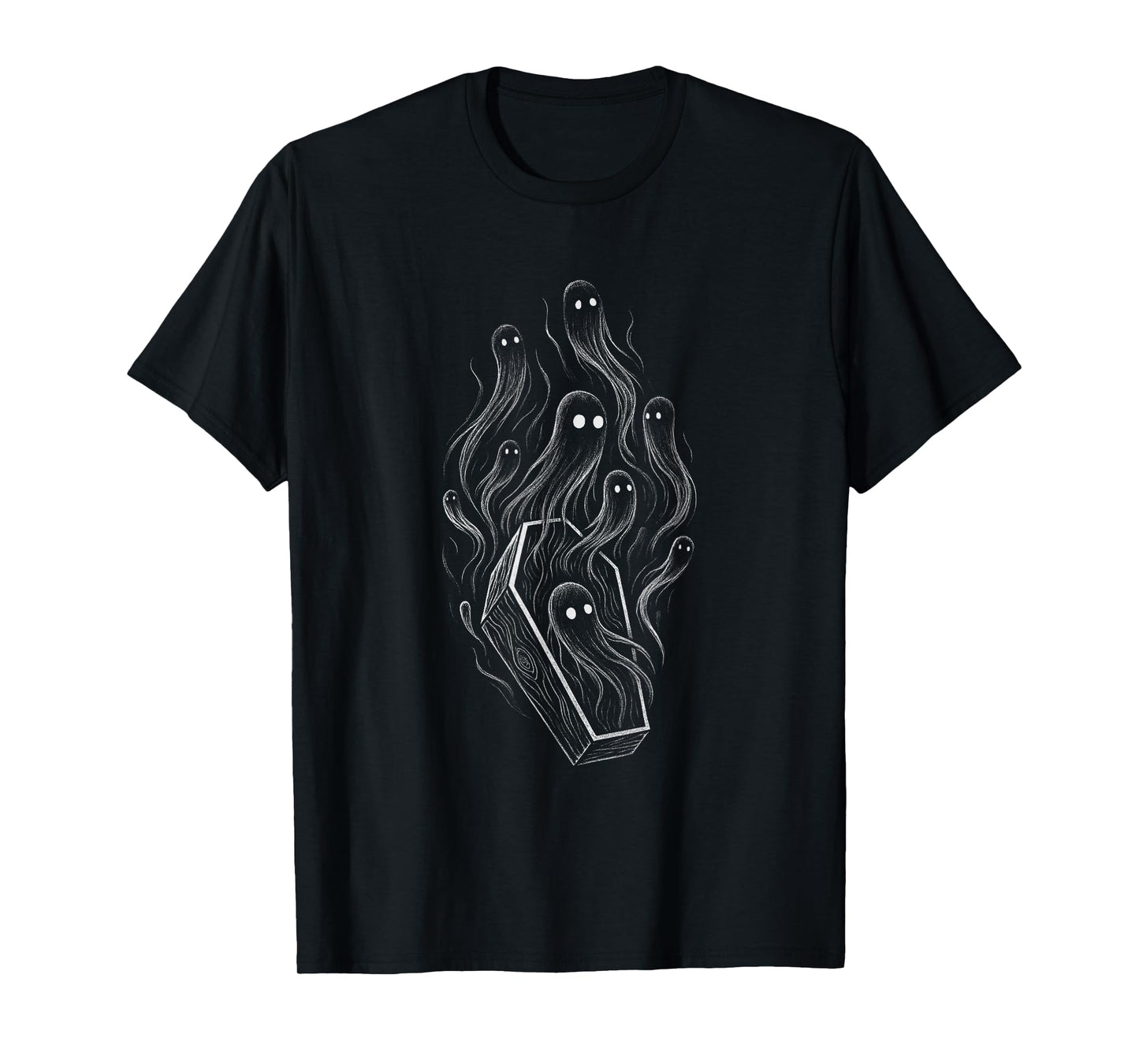 Ghosts Coffin Creepy Horror Grunge Alt Alternative Aesthetic T-Shirt