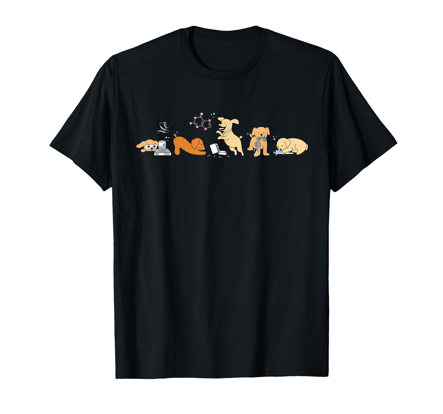 Biochemistry Dogs Chemistry STEM Science Teacher Physics T-Shirt