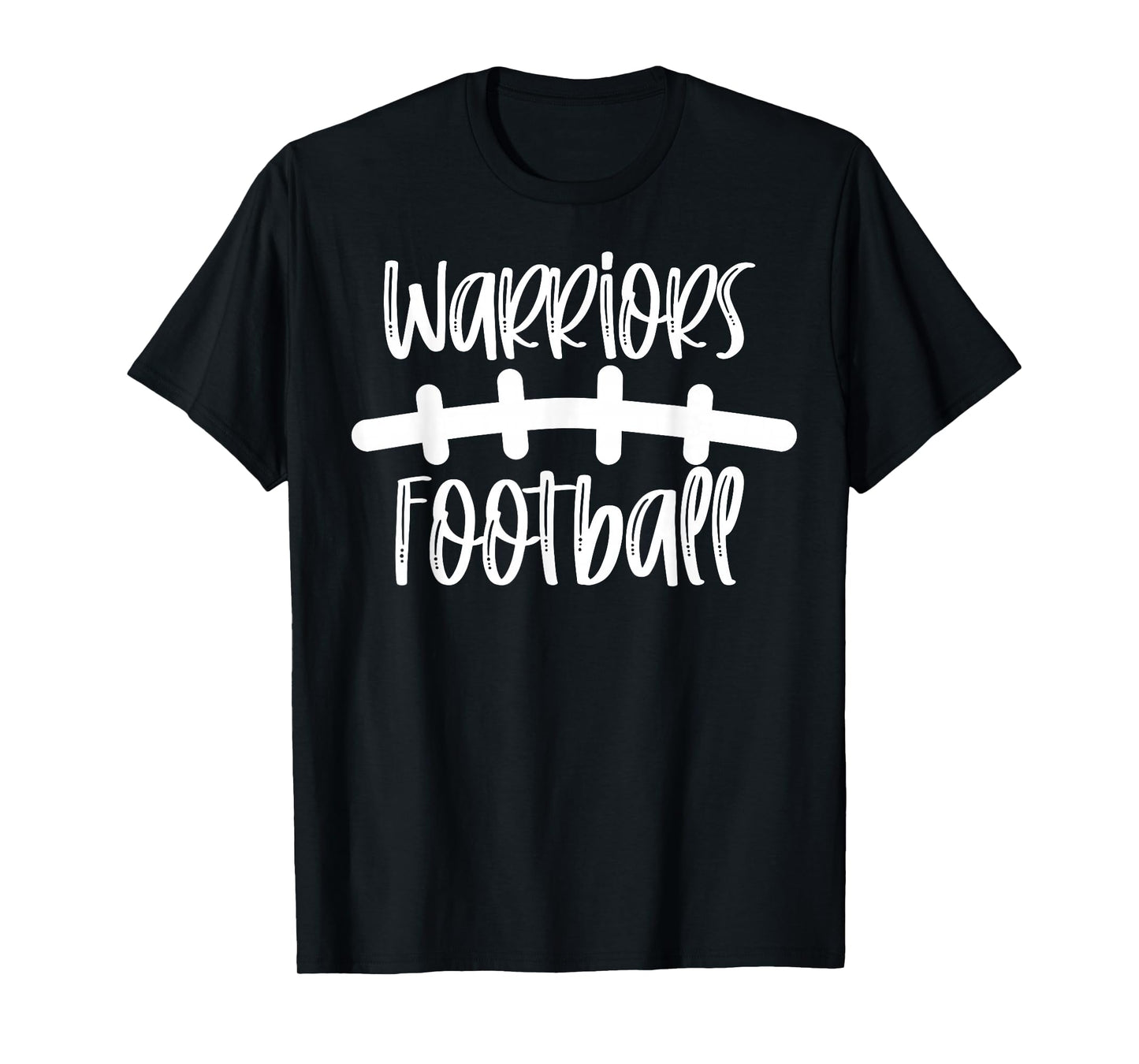 Warriors Football School Spirit Team Mascot Game Night T-Shirt