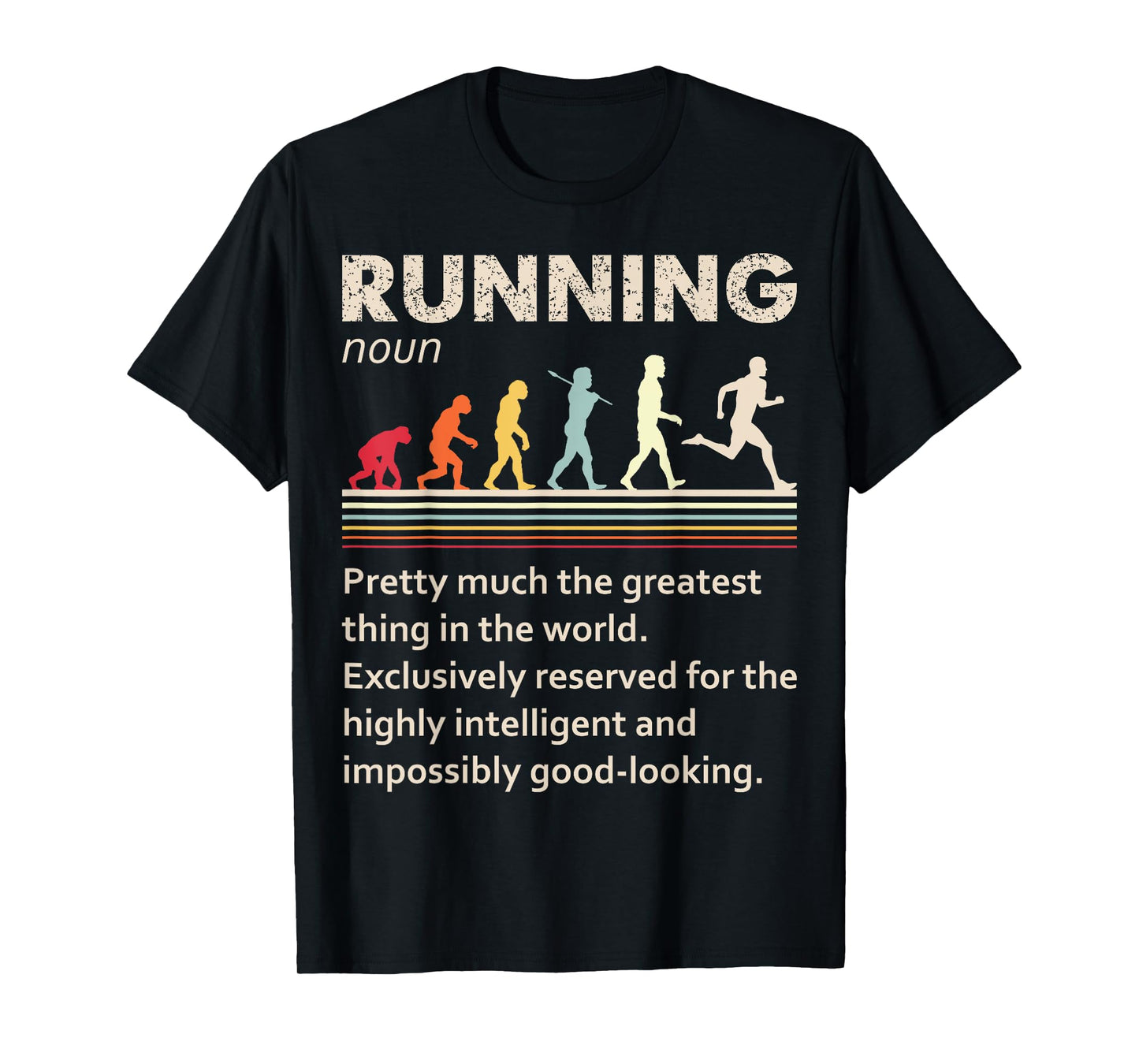 Running Evolution Funny Definition For Runners Love To Run T-Shirt