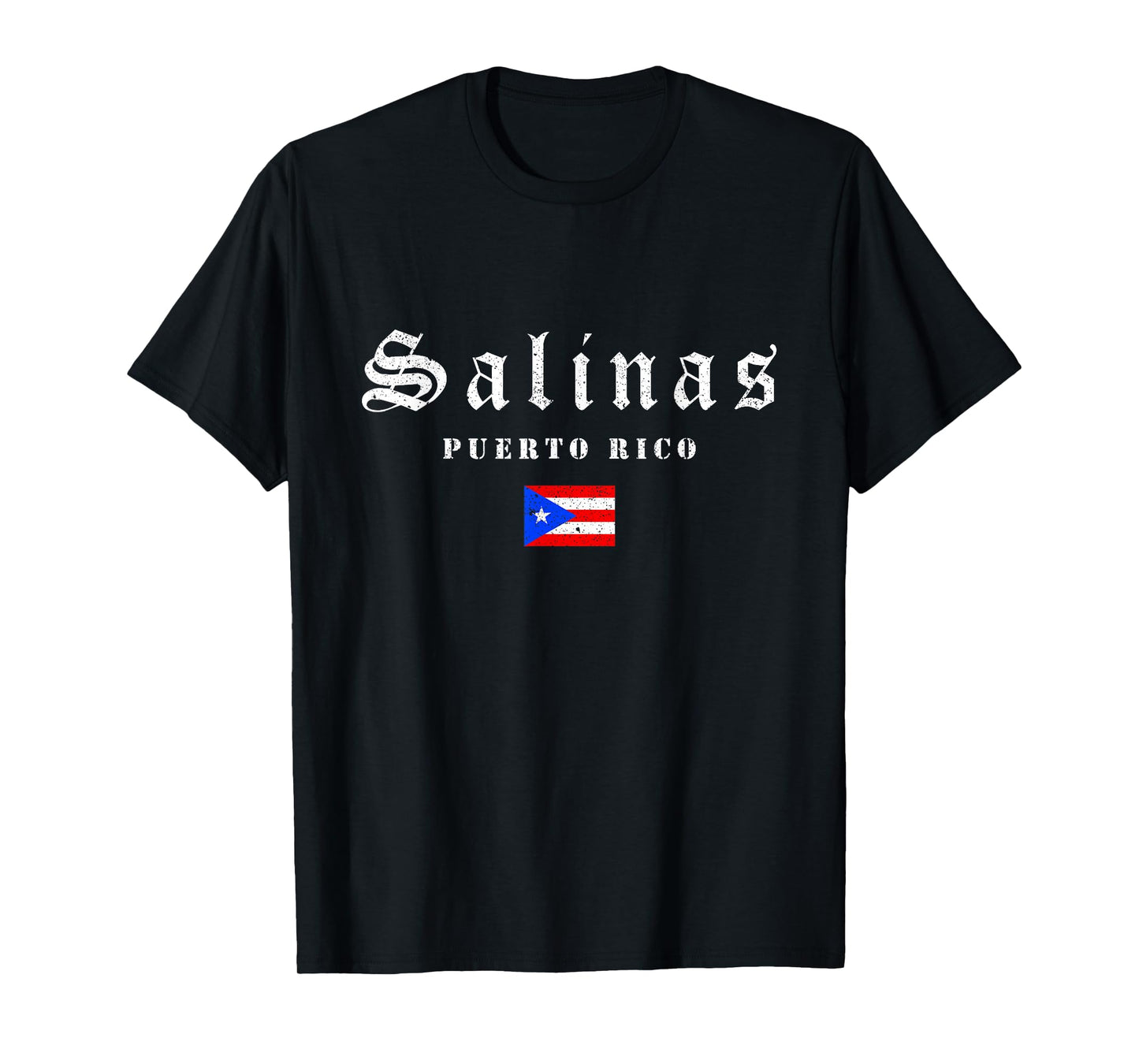 Vintage Salinas Puerto Rico Flag Pride Home Root Travel T-Shirt