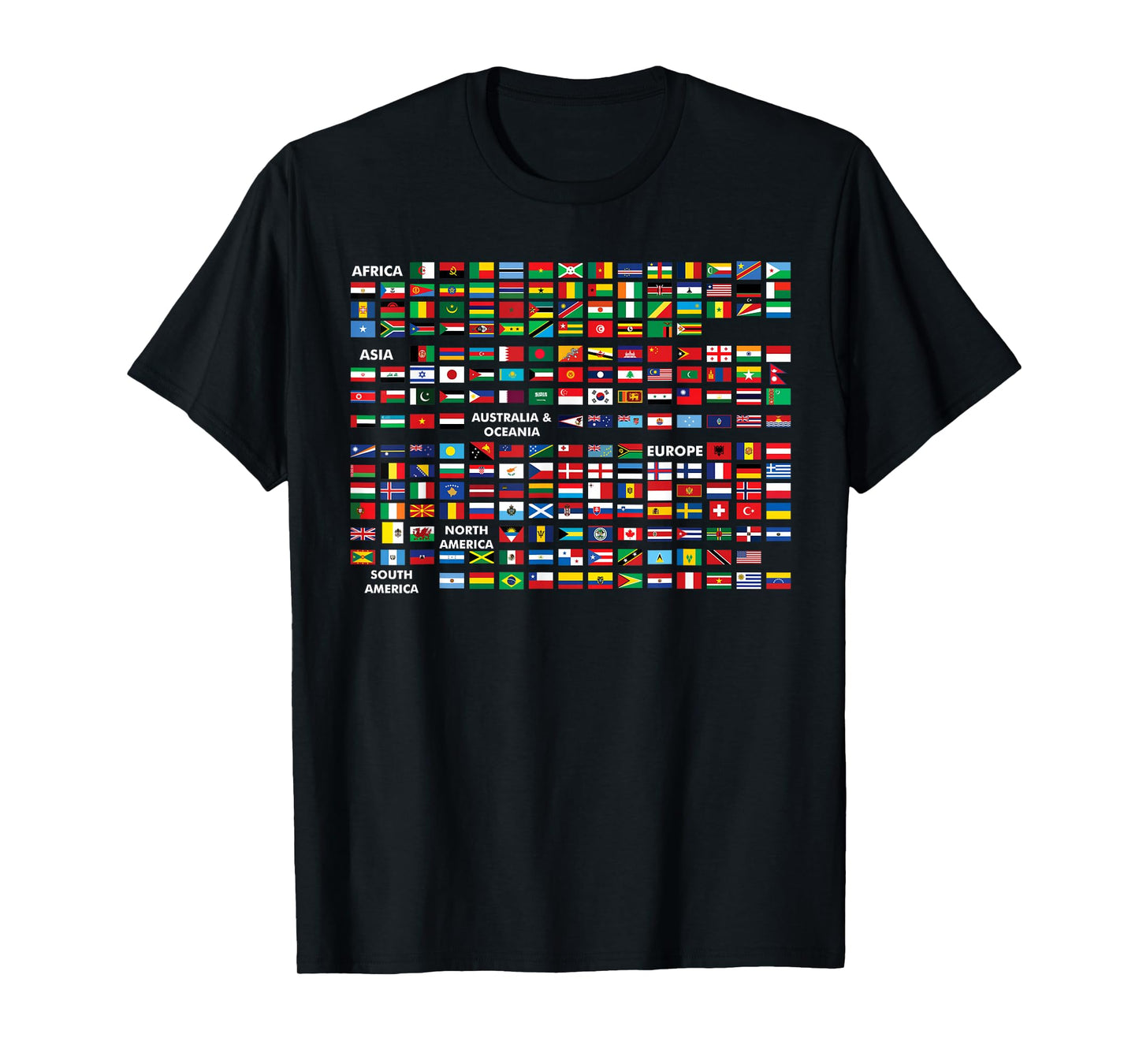 World Flags The Countries of the World International T-Shirt