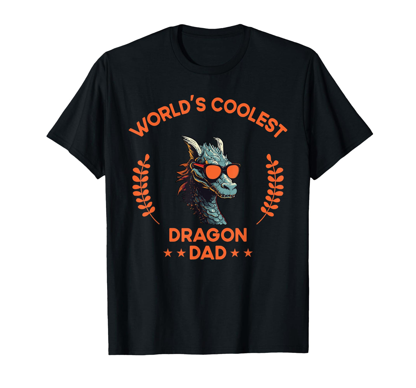 World's Coolest Dad Papa - Men Father Funny Dragon T-Shirt
