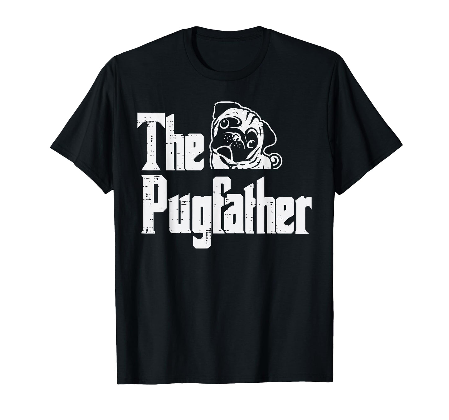 Fathers Day The Pug Father Pug Daddy Papa Fur Dad Dog Owner T-Shirt