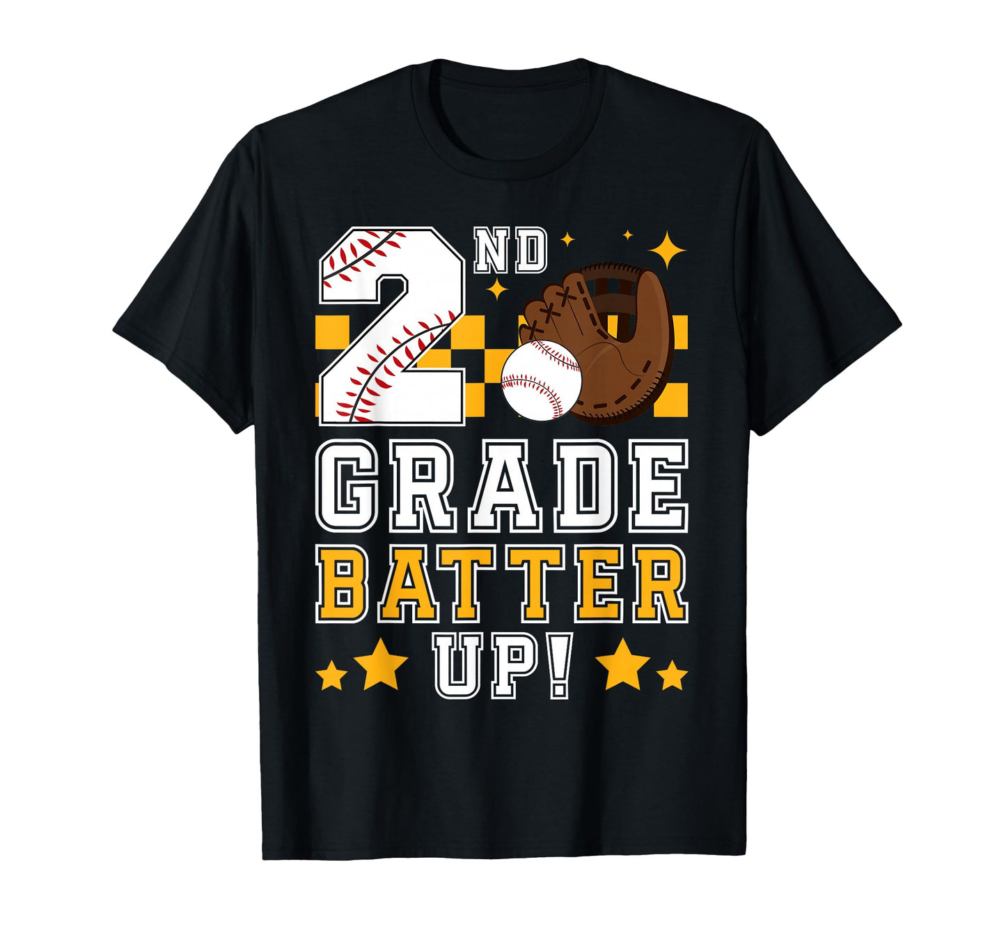 2nd Grade Batter Up Baseball First Day Back To School T-Shirt