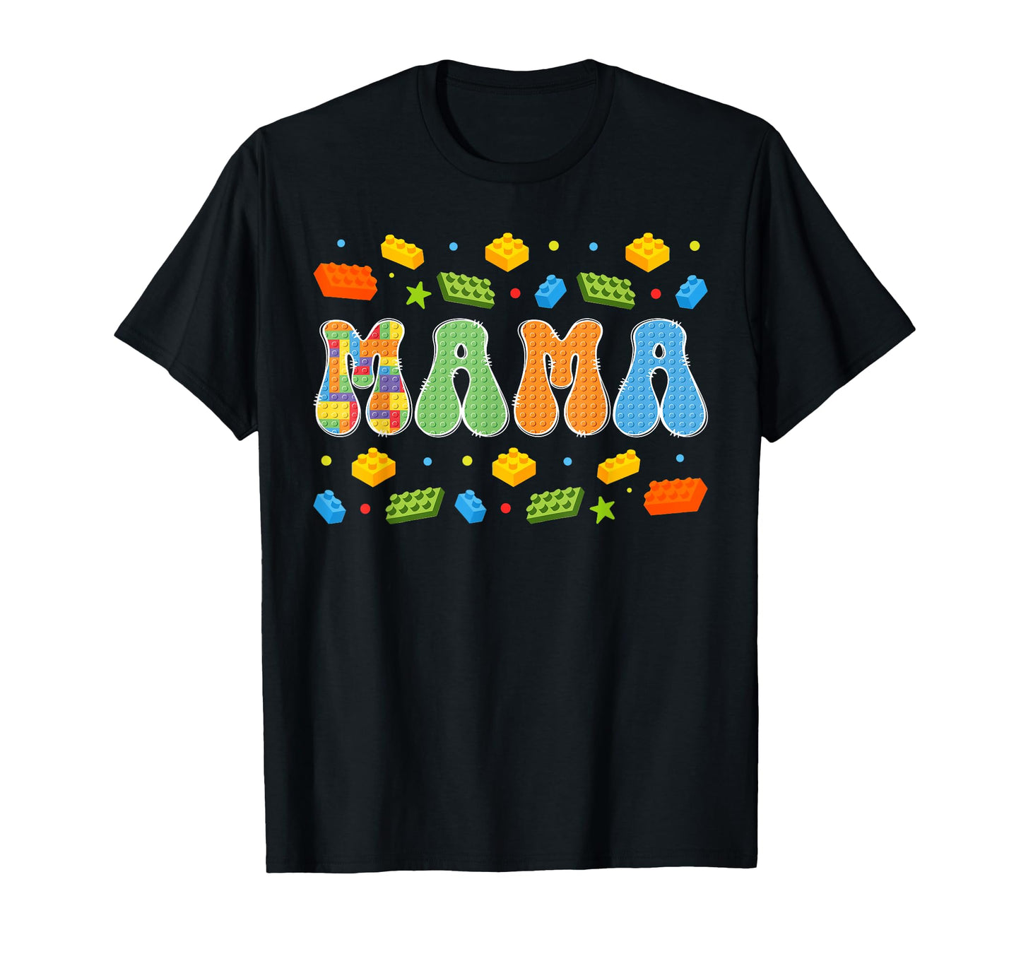 Mama Building Bricks Block Master Builder Matching T-Shirt