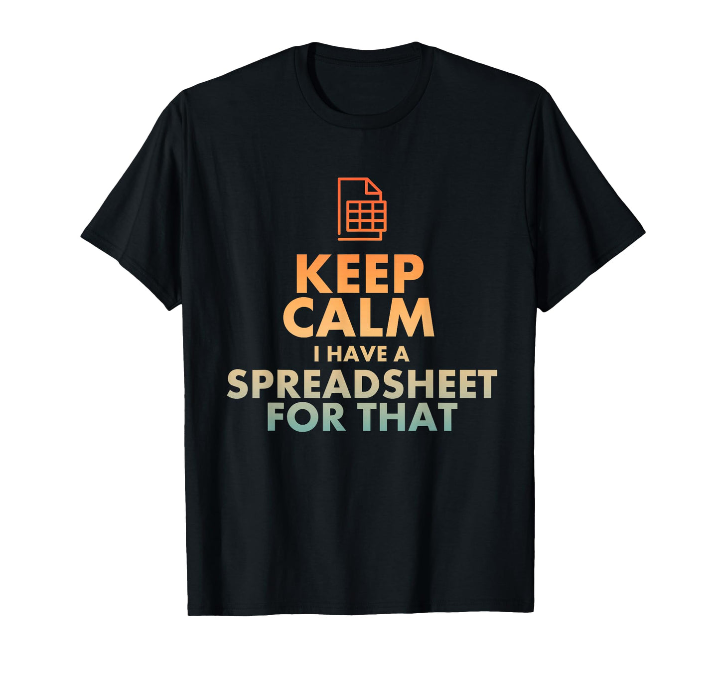 Best Accountant Design For Men Women Accounting Spreadsheet T-Shirt
