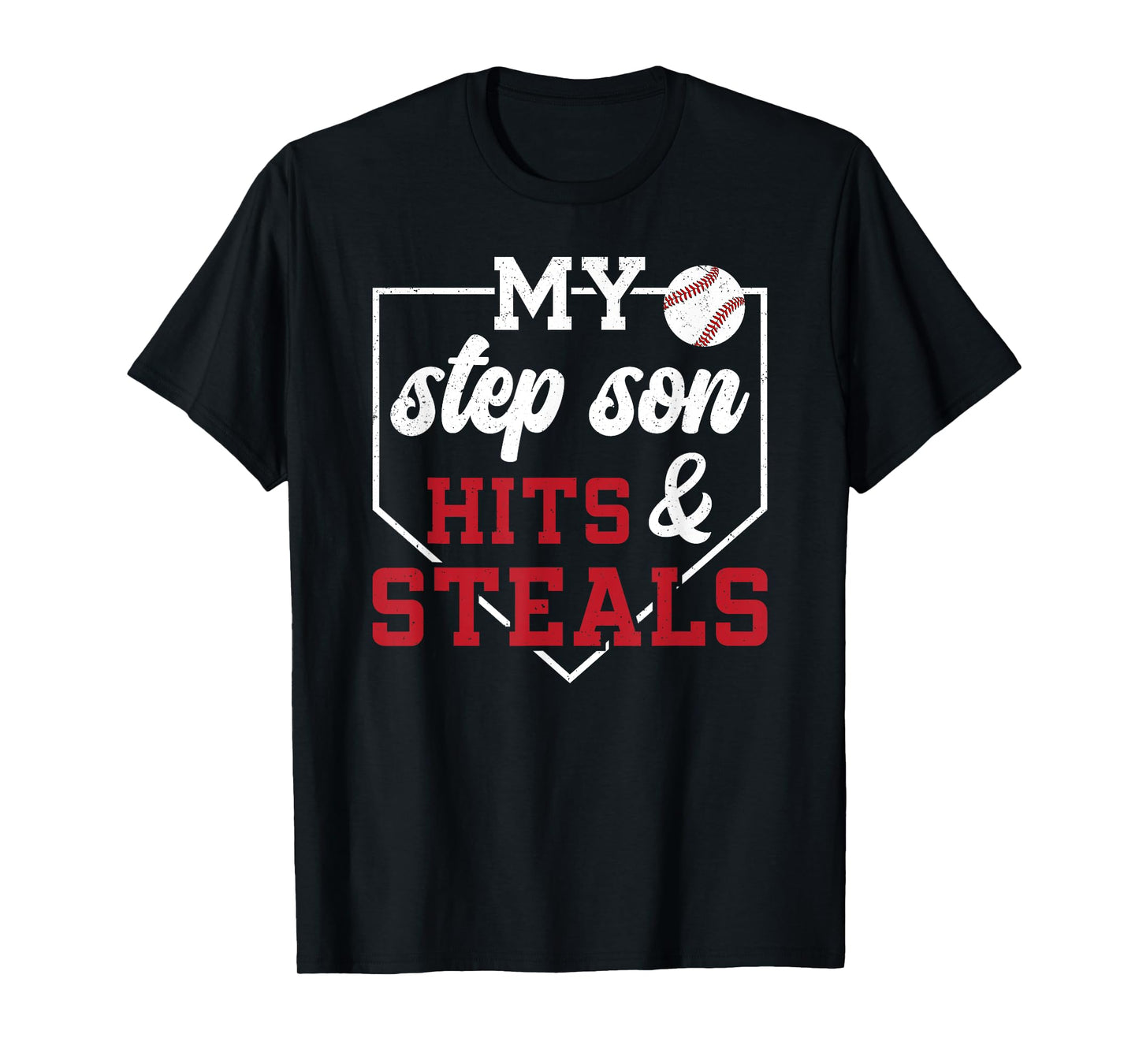 My Stepson Baseball Stepdad Of A Baseball Player Stepfather T-Shirt