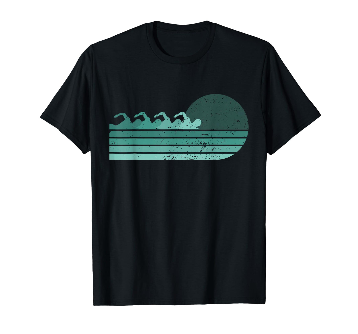 Funny Retro Swimming Swimmer Sports Coach Athlete T-Shirt