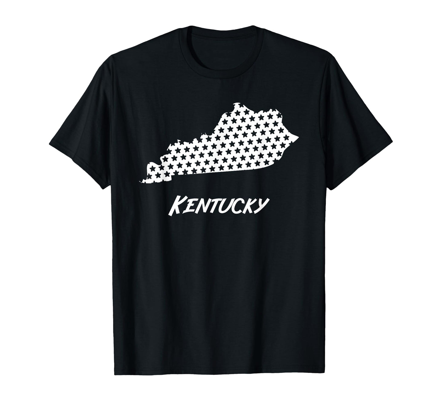 Kentucky USA State Outline Stars Vintage Retro Design T-Shirt