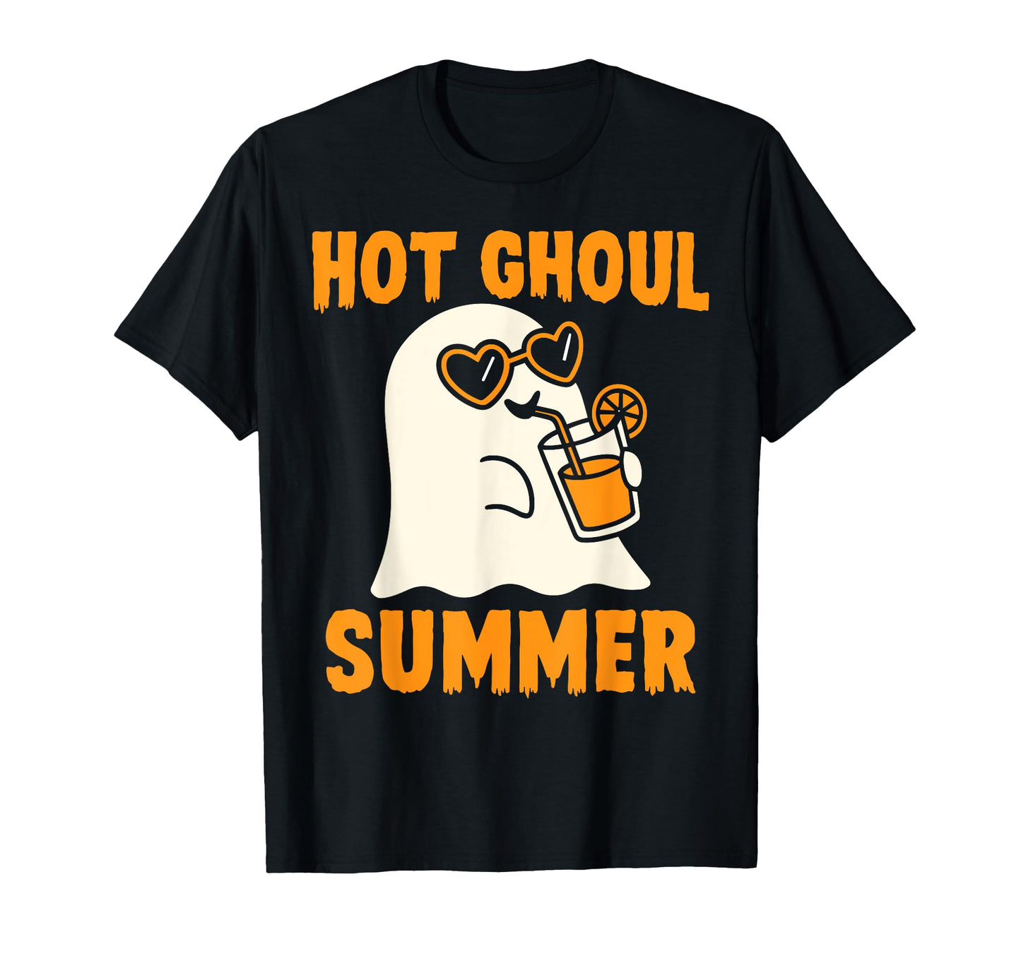 Hot Ghoul Summer Cute Funny Ghost Halloween T-Shirt