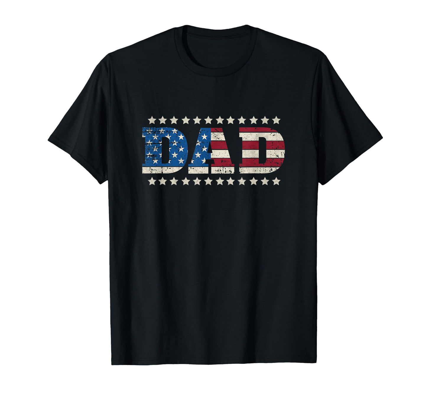 Dad Patriotic USA American Flag 4th of July Family Matching T-Shirt