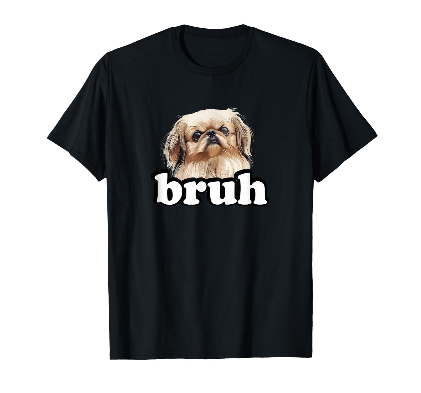 Mens Womens Cute Kids Bro Bruh Pekingese Dog Lover T-Shirt