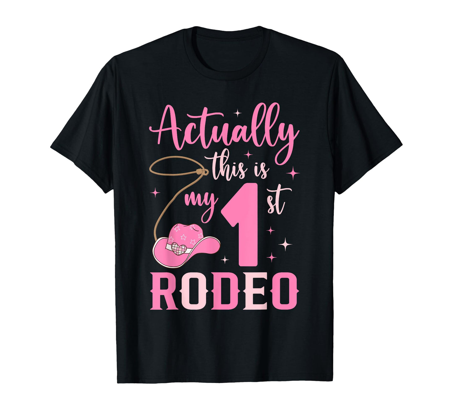 This Is My First Rodeo 1st Birthday Cowgirl Girls Kids T-Shirt