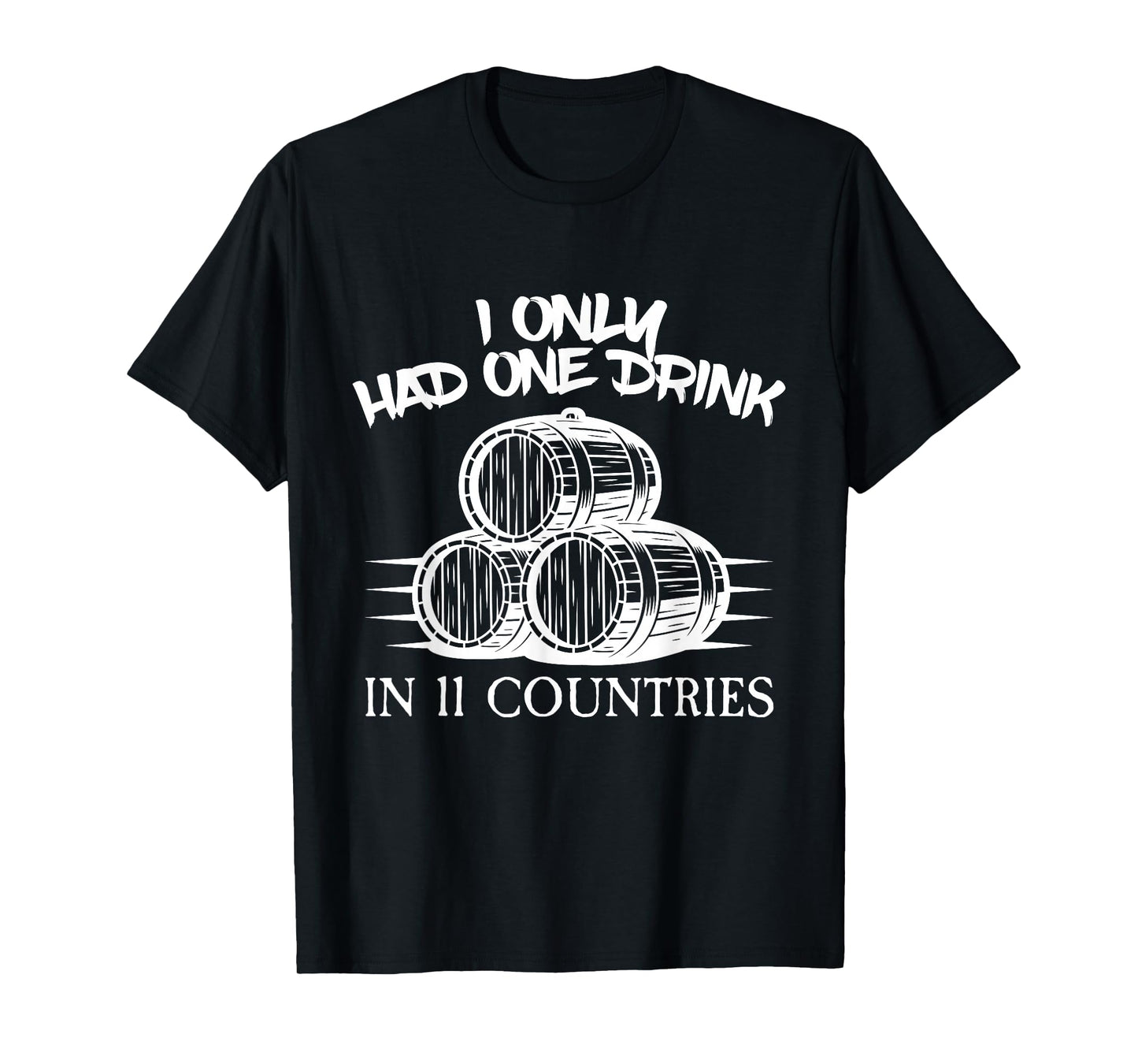 Drinking Around the World Adult Vacation Showcase 11 Country T-Shirt