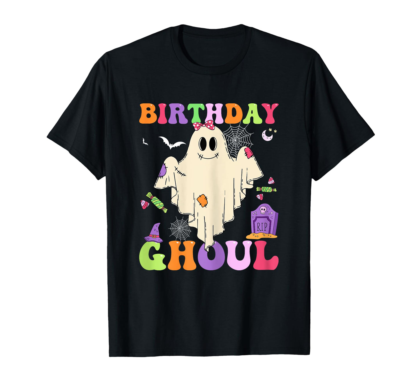 Halloween Birthday Ghoul Girl Ghost Cute Spooky Women T-Shirt