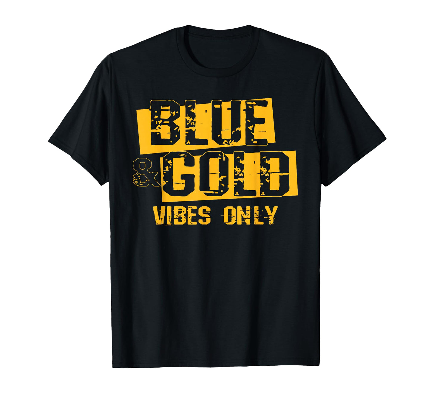 Blue and Gold Shirt Game Day Group Tee High School Football T-Shirt