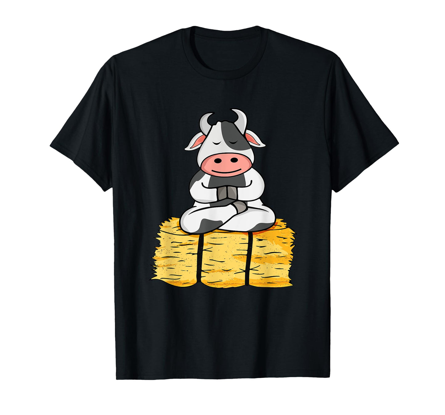Meditating Cow Lover Yoga Lover Women Meditation T-Shirt