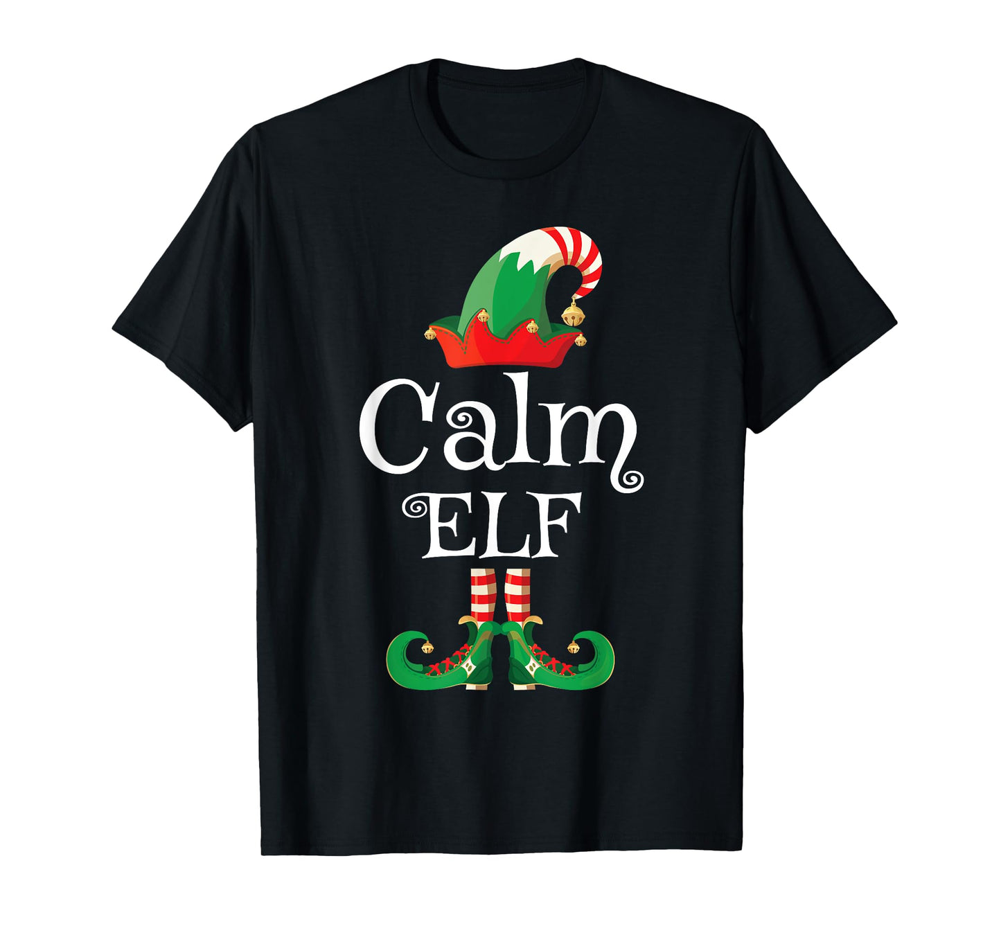 Calm Elf Shirt Women Kids Men Elf Family Matching Christmas T-Shirt