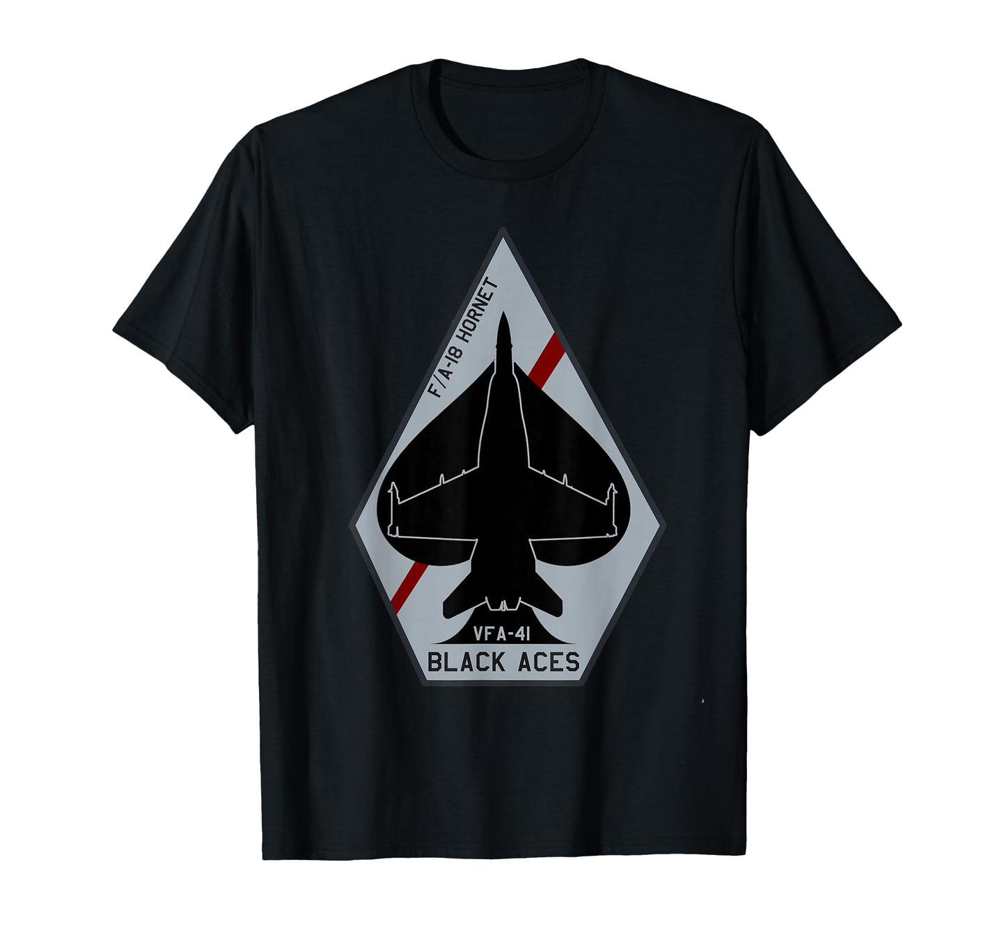 VFA-41 Black Aces F-18 Hornet Jet Fighter Airplane T-Shirt T-Shirt
