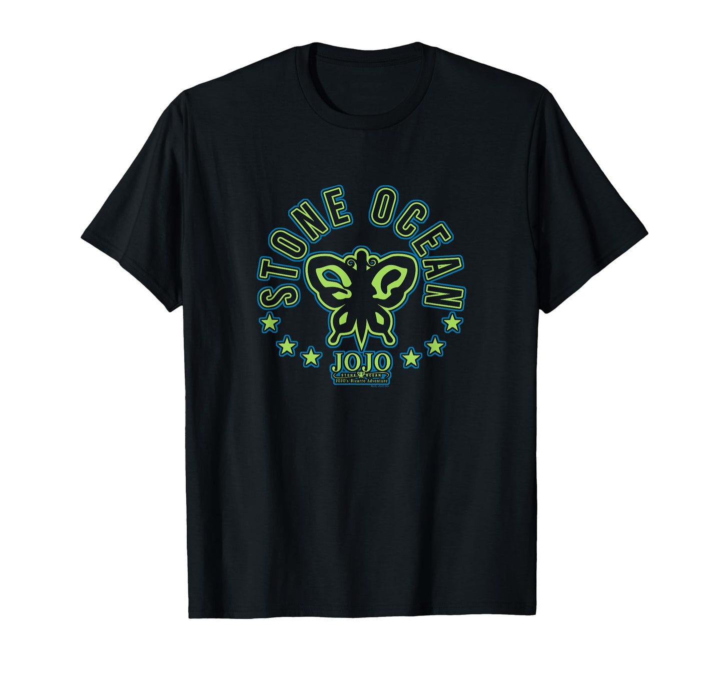 JoJo's Bizarre Adventure Stone Ocean Butterfly Logo Anime T-Shirt