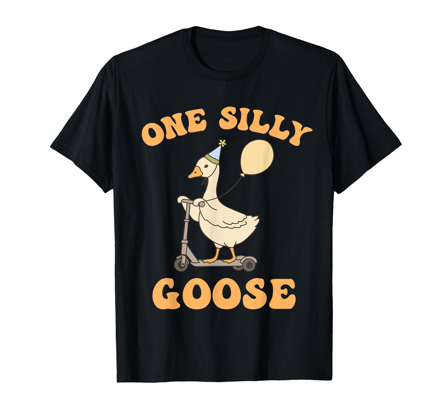 Funny 1st First Birthday One Silly Goose Family Matching T-Shirt