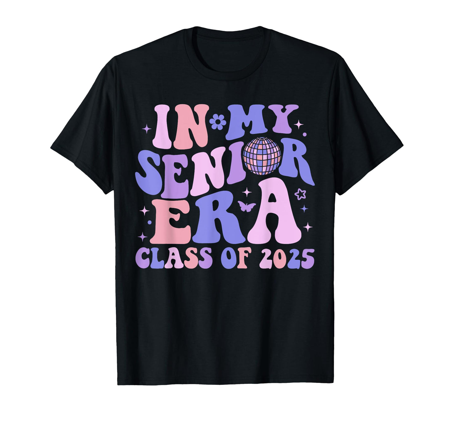 In My Senior Era Class of 2025 Groovy Senior 2025 Graduation T-Shirt