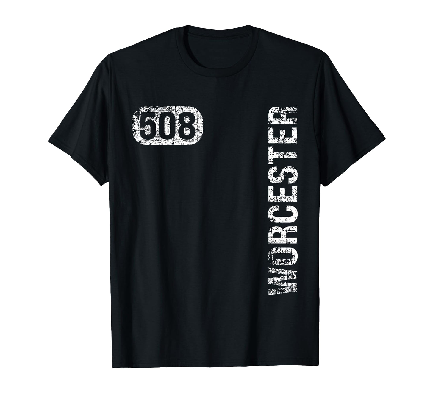 Worcester Massachusetts 508 Area Code Vintage Retro T-Shirt
