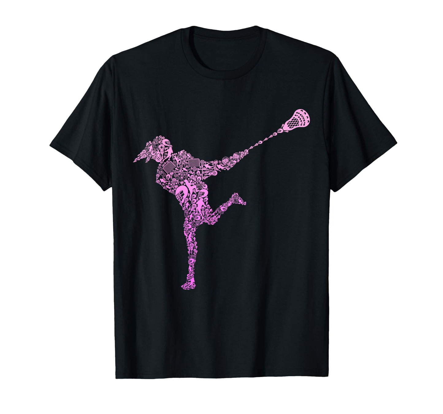 Lacrosse Player Youth Girls Women Kids T-Shirt
