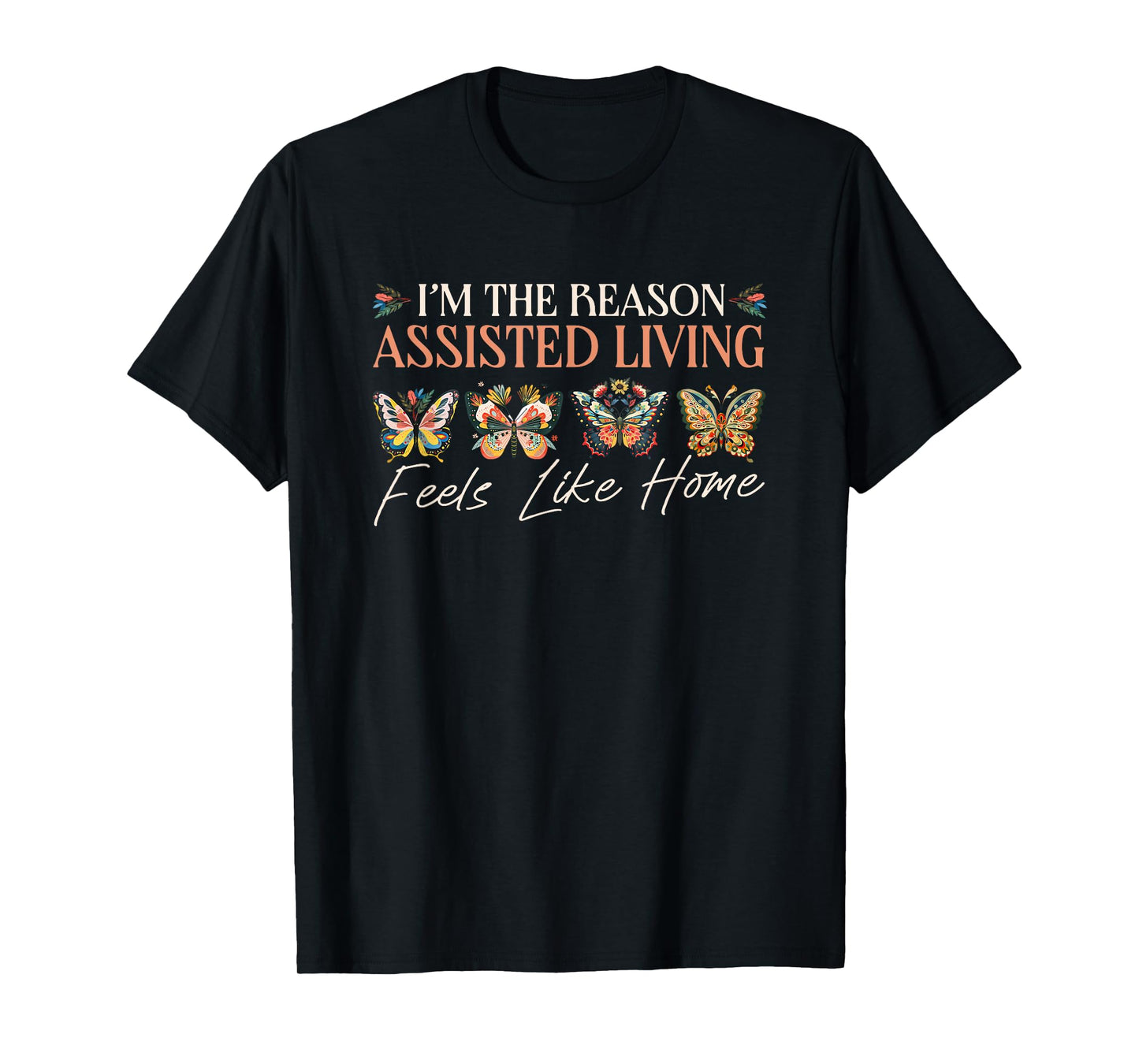 National Assisted Living Week T-Shirt - Unisex-Adults, Black, Small, Short Sleeve