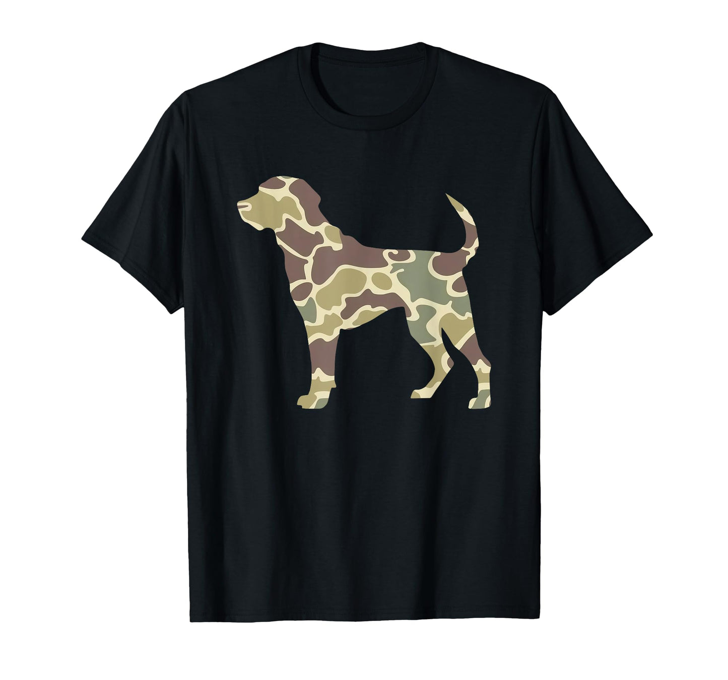Old School Camo Hunting Dog, Camouflage Pitbull Dog Mom Dad Men Women T-Shirt
